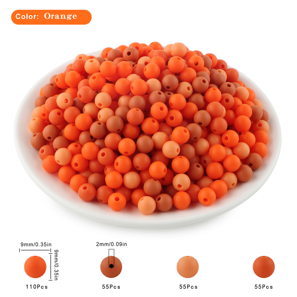 275/Box Mixed Color Round Bead Set, 9mm